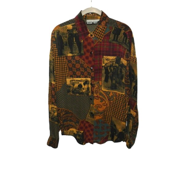 Linda Allard Ellen Tracy Silk Blouse - Picture 1 of 3